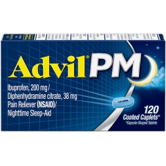 Advil PM/Адвил - обезболивающее со снотворным эффектом, 120 капсул